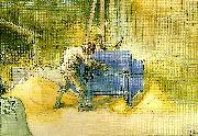 Carl Larsson kastningen Sweden oil painting artist